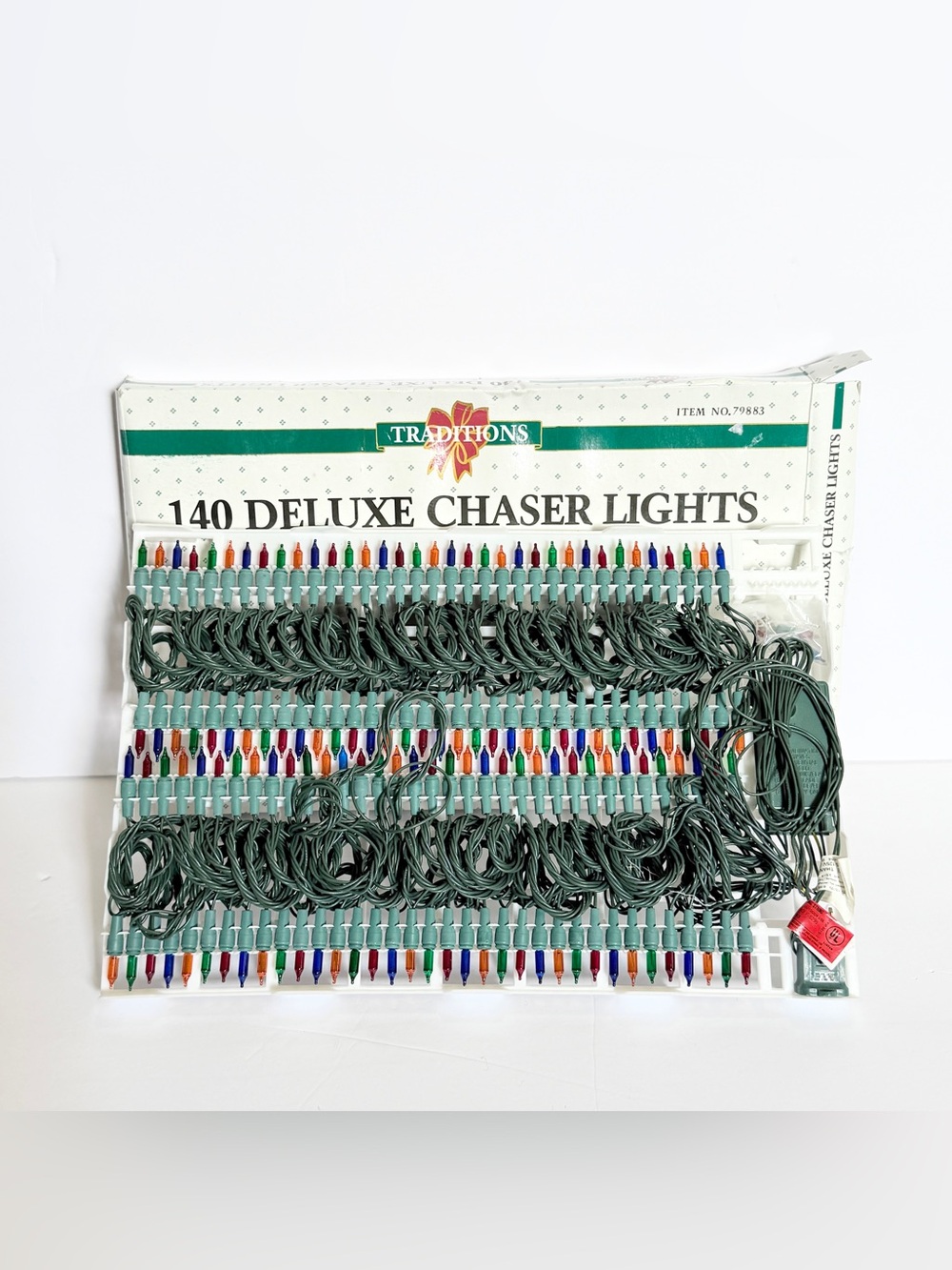 NWT Vintage Traditions 8-Mode 140 Deluxe Chaser Christmas Lights Multicolor